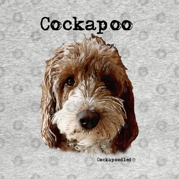 Red and White Cockapoo / Spoodle and Doodle Dog by WoofnDoodle 